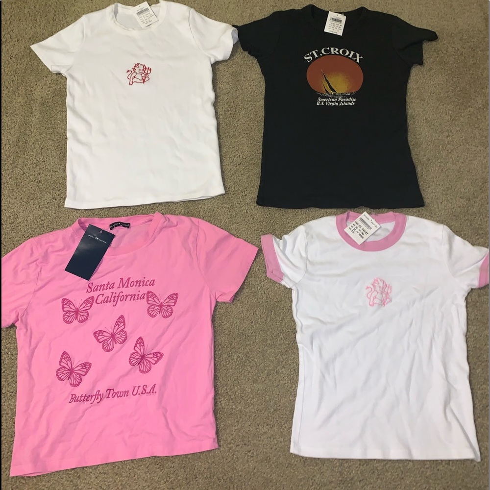 Brandy Melville graphic tees( butterfly one sold)